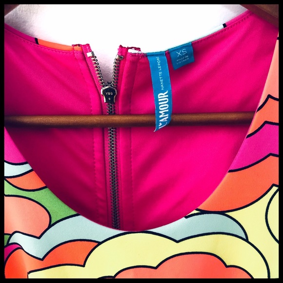 Nanette Lepore L’AMOUR Dress Neon Cloud XS - Picture 3 of 4